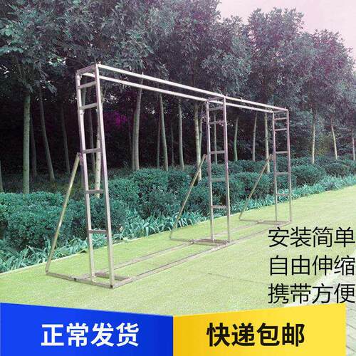新款婚庆婚礼广告迎宾合影区户外舞台道具喷绘布伸缩桁架背景架子