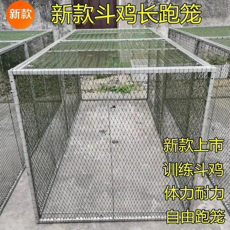 斗鸡用品 斗鸡长跑笼 组装跑笼 单罩笼 双层折叠跑笼 训练用品