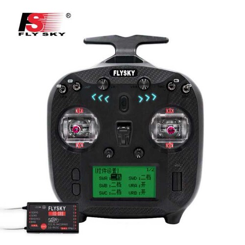 FLYSKY 富斯 FS-ST8 航模 遥控器 穿越机 船车模8通发射配接收SR8