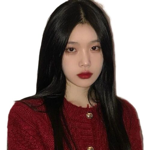 假发女长中分自然圆脸中长假发套女全头逼真中分长直发