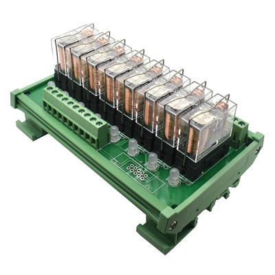 8路继电器模组24Vplc输出放大板中间继电器模组控制模块12V