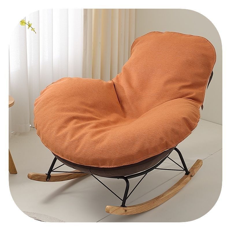 网红龙虾摇椅单人沙发垫单个椅子替换套罩盖布摇椅懒人躺椅垫坐垫
