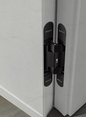 KLC隐形门十字铰链自动关门木门液压缓冲阻尼带定位无尾暗藏铰链