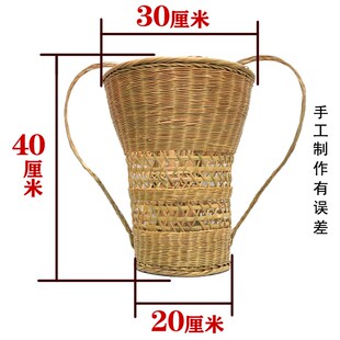 大姐姐买菜小背篓青篾纯手工竹编竹篓成人小背篓果篮子采药小背篼