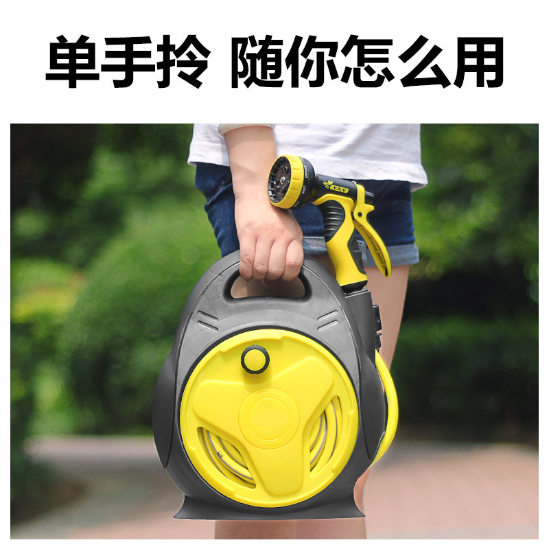 水管架子盘管绕管水管收纳架转盘收管卷管器水管车手摇收水管神器