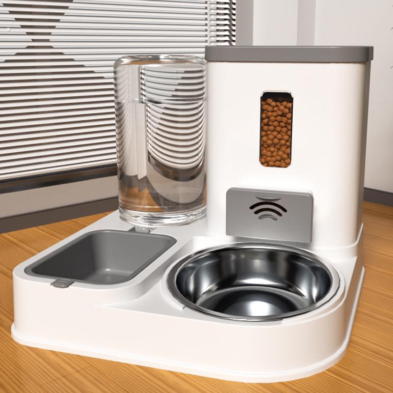 狗用喂食器猫咪饮水机自动猫碗猫盆食盆狗食盆狗碗喝水一体器幼猫