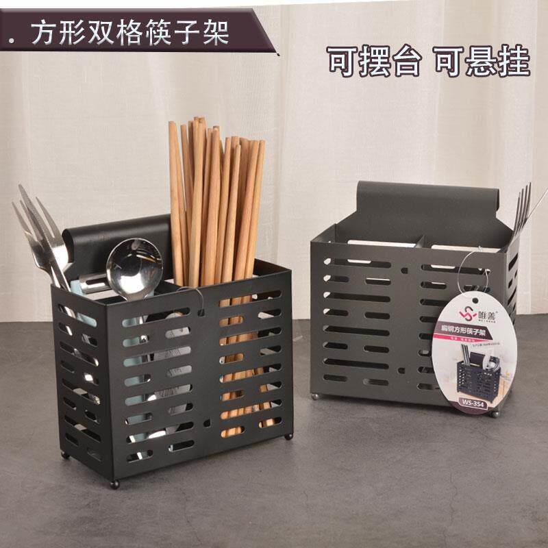 多功能沥水筷子笼厨房收纳筷笼收纳篮可挂式家用台面置物筷筒爆款