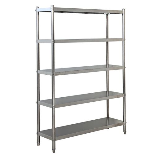 不锈钢厨房置物架微波炉5层置物架收纳架家用仓库商场车间工具架