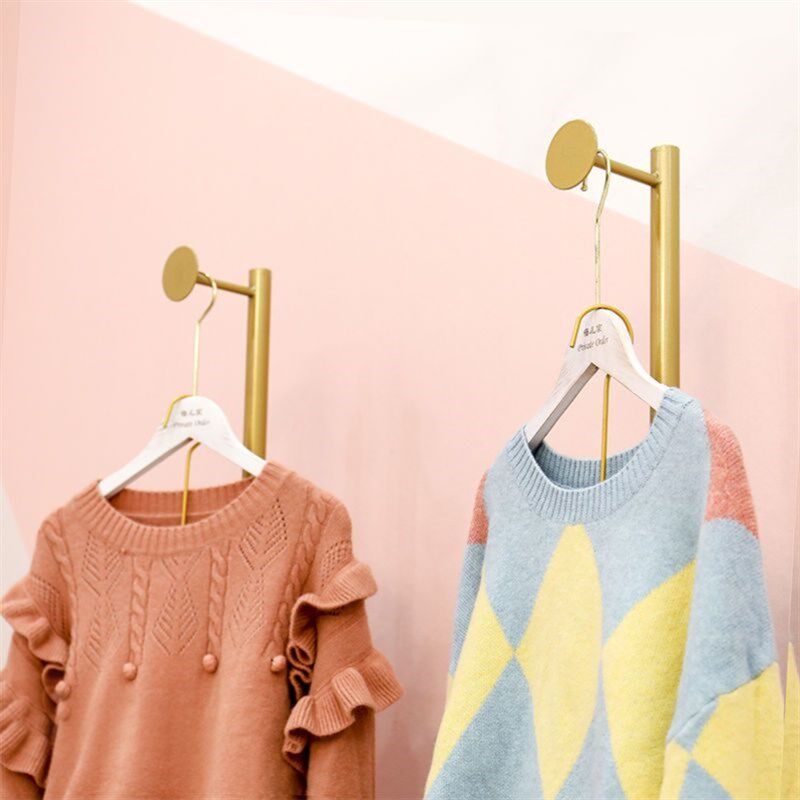 服装店橱窗展示架落地式挂衣架女装店正挂衣服架子样版陈列衣服架
