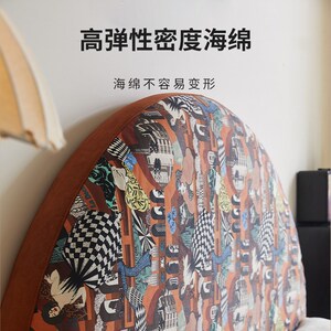 2024丰范丽影半圆床头软包榻榻米靠垫万能床上双人靠枕可拆洗靠背