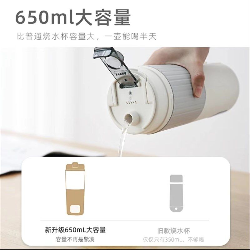 便携式烧水壶旅行烧水杯小型保温杯热水壶车载电热水杯养生壶煮粥