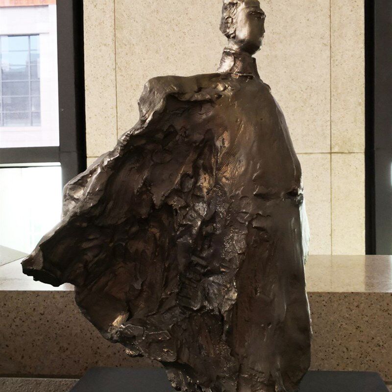 铁路工程师名人雕像博物展览馆玻璃钢詹天佑人物雕塑校园文化摆件