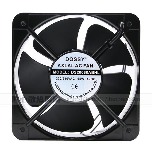 DOSSY丰登牌DS/DX20060ABHL220V/380V65W电箱散热风扇18060