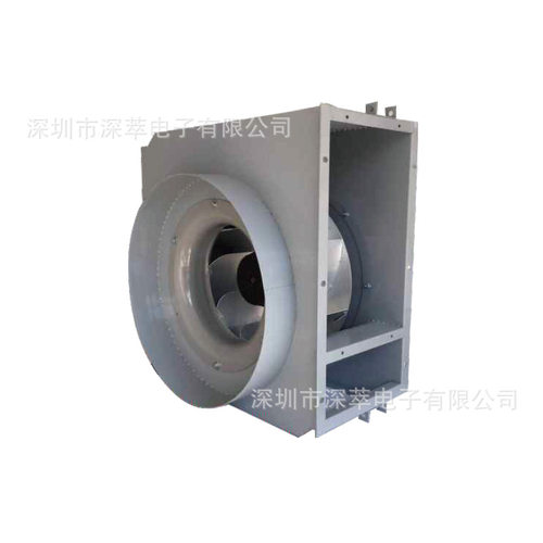 AC380V三相交流Φ500带蜗壳后倾离心风机B500-202W全焊接高速风轮