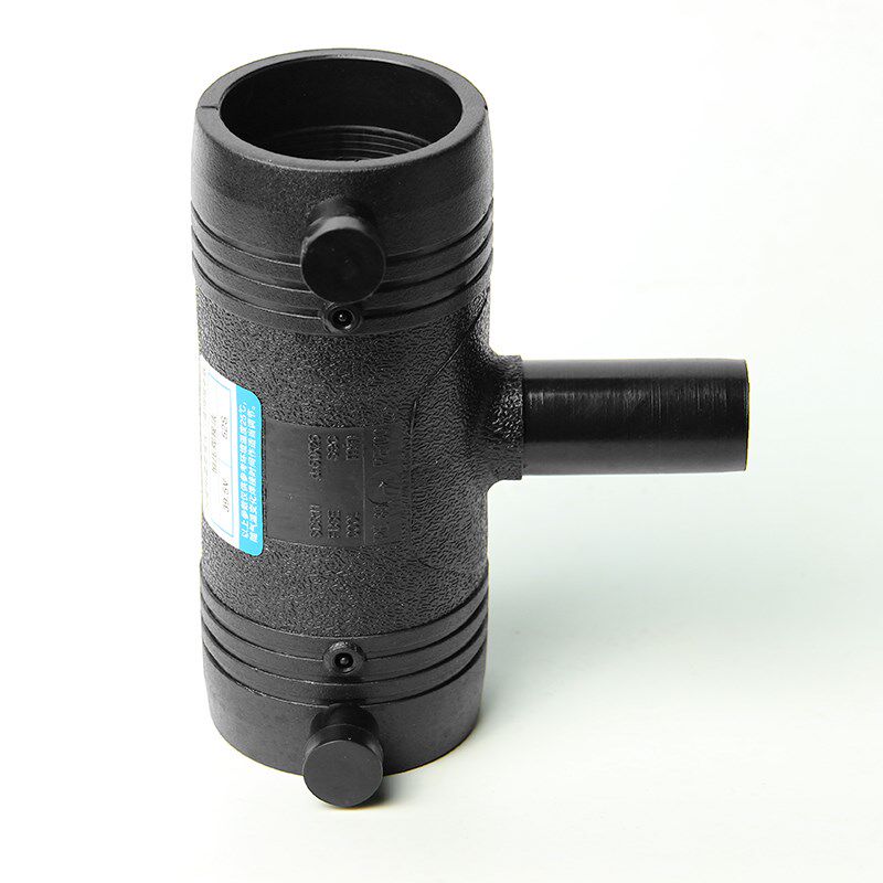 PE电熔管件钢丝网骨架复合管配件电熔接头异径变径三通 T200-T400