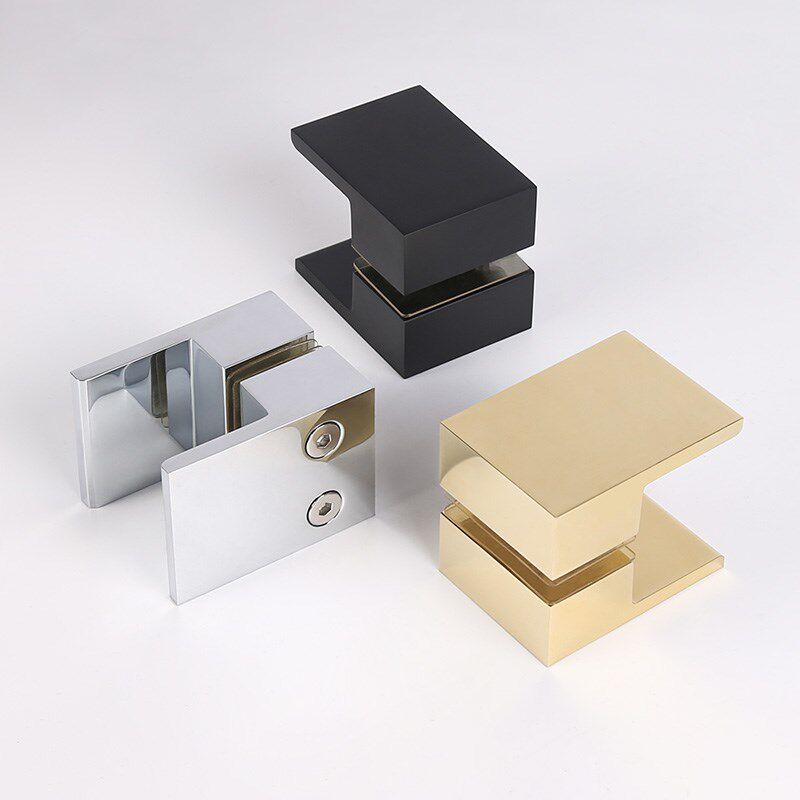 展示柜新款单孔黑色浴室门小把手淋浴房玻璃门拉手厨房移门推拉门