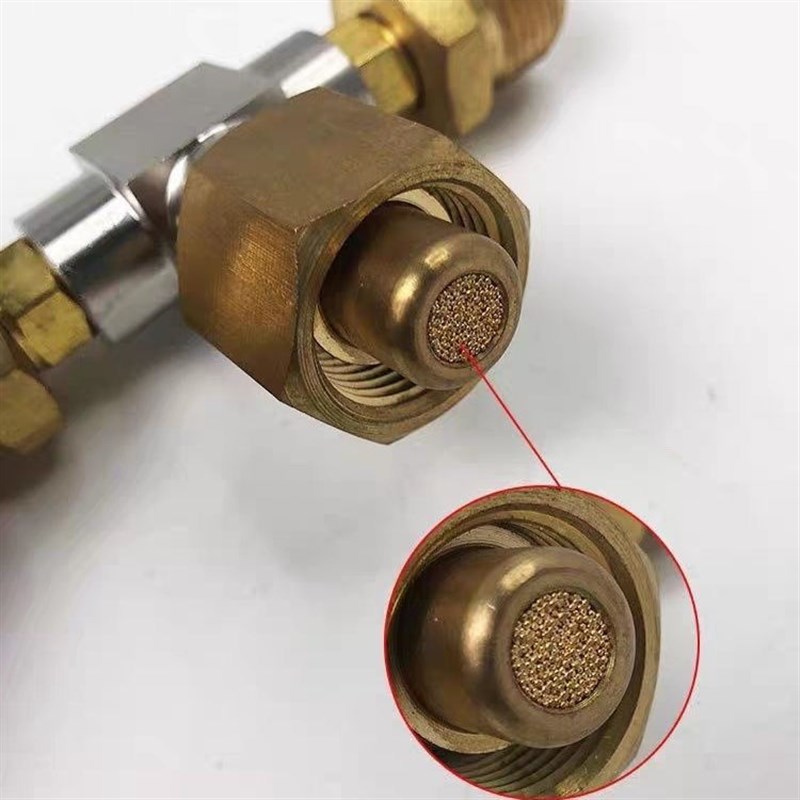 转换接头 G5/8气瓶三通氩气氧氮一变四分流阀钢瓶配件内牙转外牙