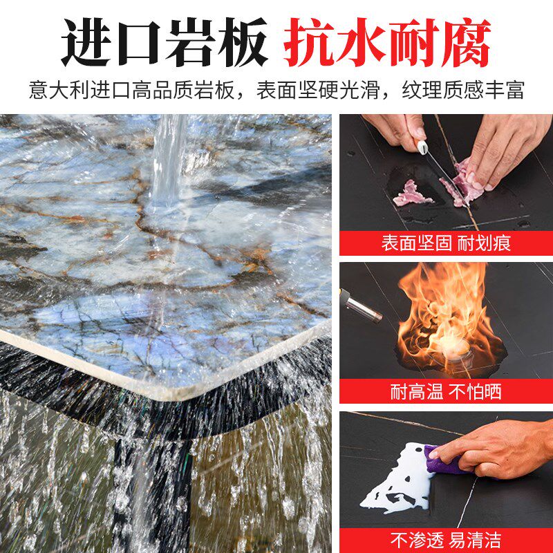 莫家户外塑木铝合金桌椅室外庭院花园别墅休闲轻奢岩板桌椅套组合