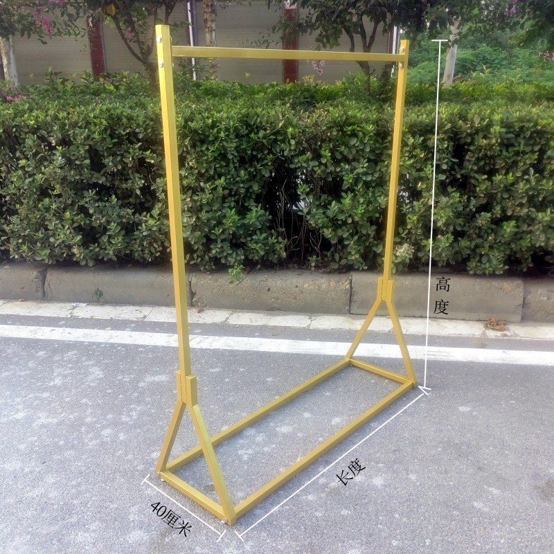 欧式服装店落地架中岛架龙门架铁艺女装男装货架店童装架衣架