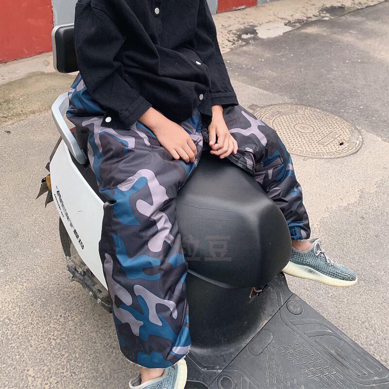 电动车后座挡风被儿童冬季护腿防水厚保暖罩加绒防寒后排防风围裙