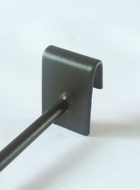 黑 白色饰品挂钩 卡铝条 扁条 铁条直钩 A钩 耳环耳钉小商品钩子