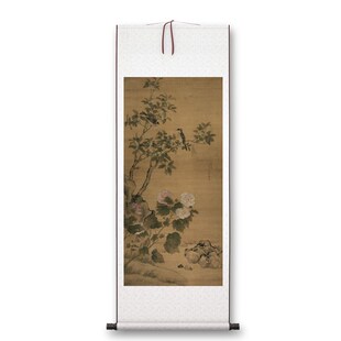 清代马荃《白头荣贵图》客厅书房茶室装饰画挂画玄关水墨高清卷轴