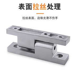 汤科304不锈钢工业明装转角铰链FB-1718/FB-1717可脱卸重型合页