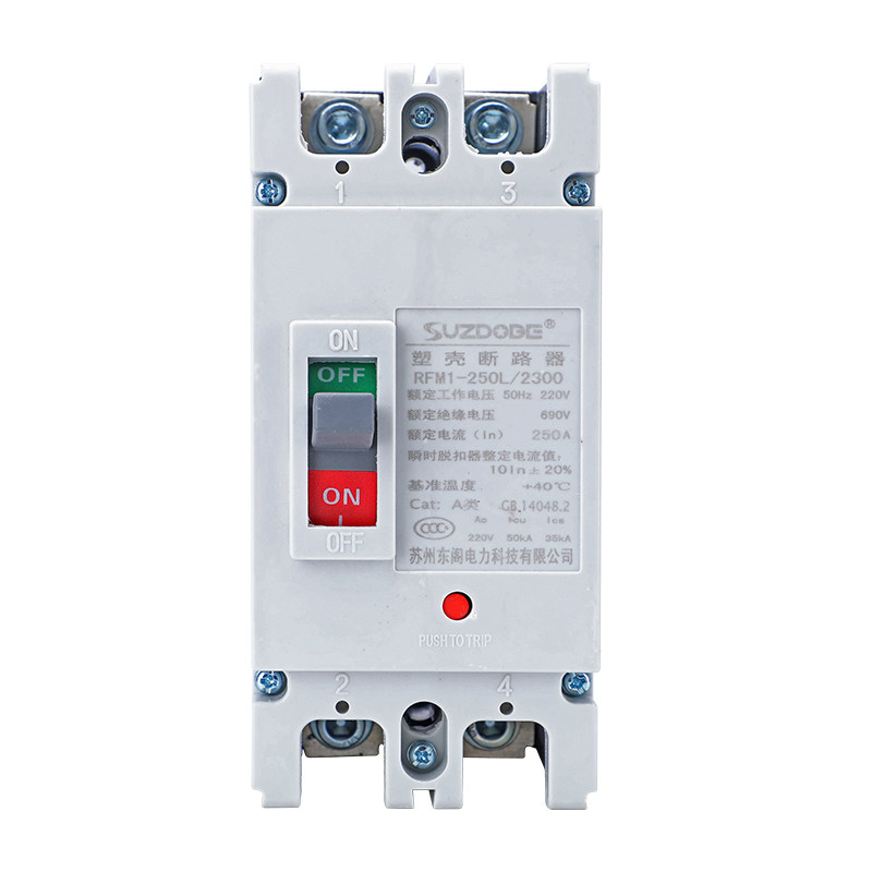 单相塑壳断路器220V空气开关100A125A150A160A250A二相电家用总开
