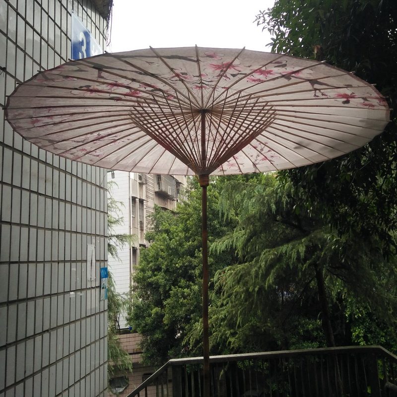 油纸伞防雨遮阳古典江南雨伞户外庭院露天特大超大野立伞传统包邮