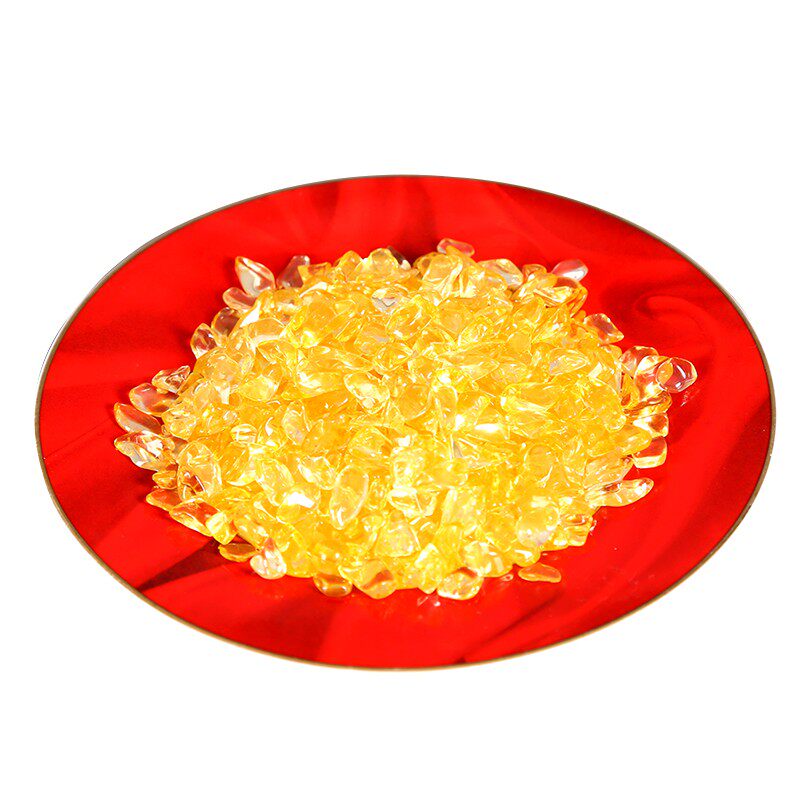黄水晶摆件饰品聚宝盆配件花盆鱼缸铺底入户玄关装饰品摆设500g
