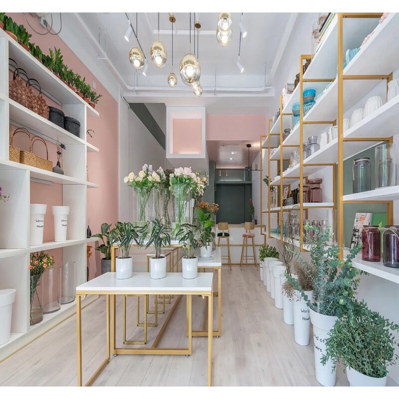 美容院墙上置物架美发店壁挂北欧美发美甲理发店隔板多层创意储物