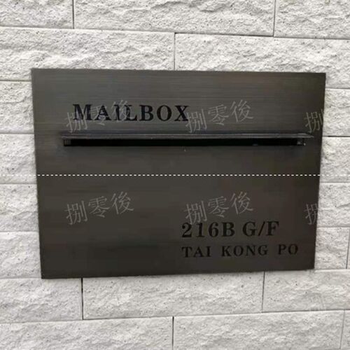 定制欧式古铜别墅信报箱嵌入式前投后取户外防雨信奶箱带立柱邮筒