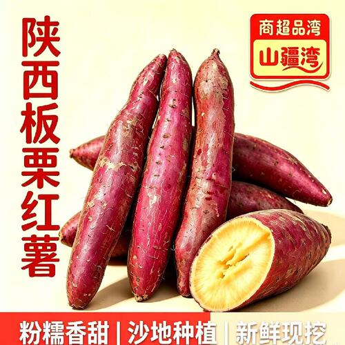 山疆湾渭河滩板栗红薯5斤
