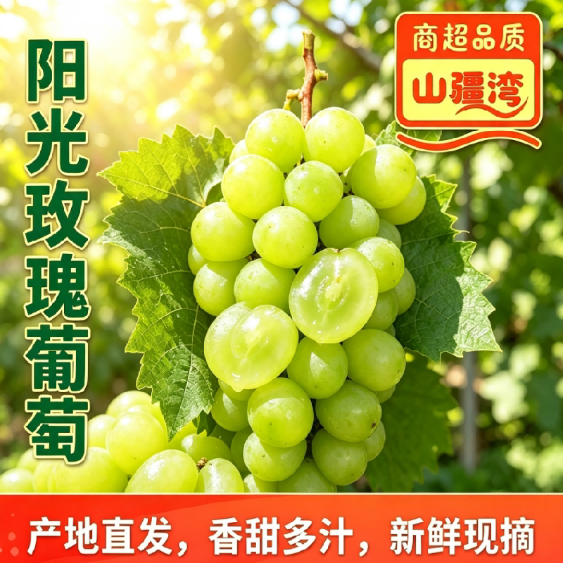 山疆湾阳光玫瑰葡萄3斤