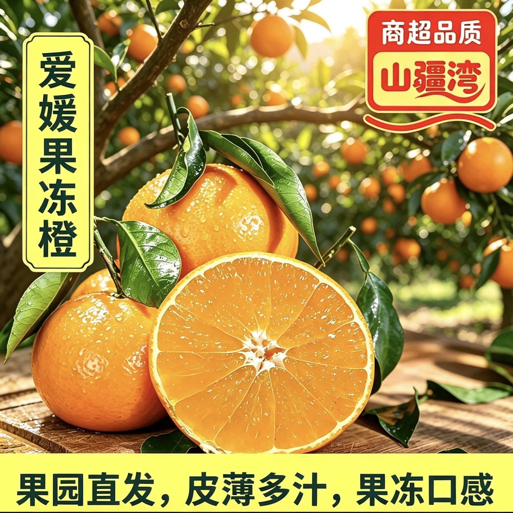 山疆湾四川爱媛果冻橙