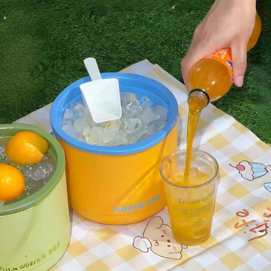 【出游搭子】户外保温冰桶露营手提保温保冷箱便携式冰格自制冰盒