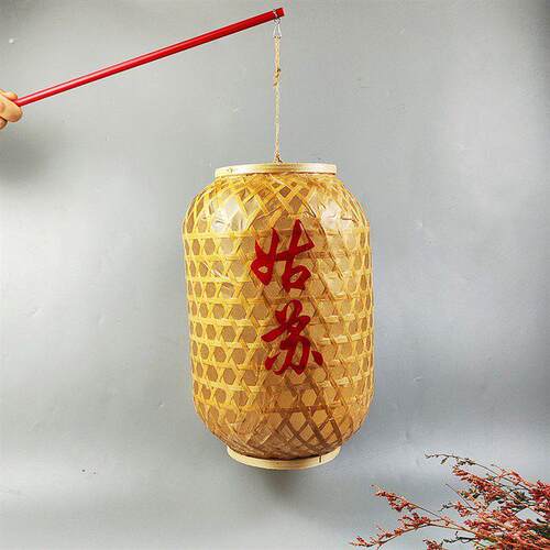 潮汕进宅手提灯笼乔迁新居汉服舞蹈婚庆拍摄道具传统竹编油纸灯笼