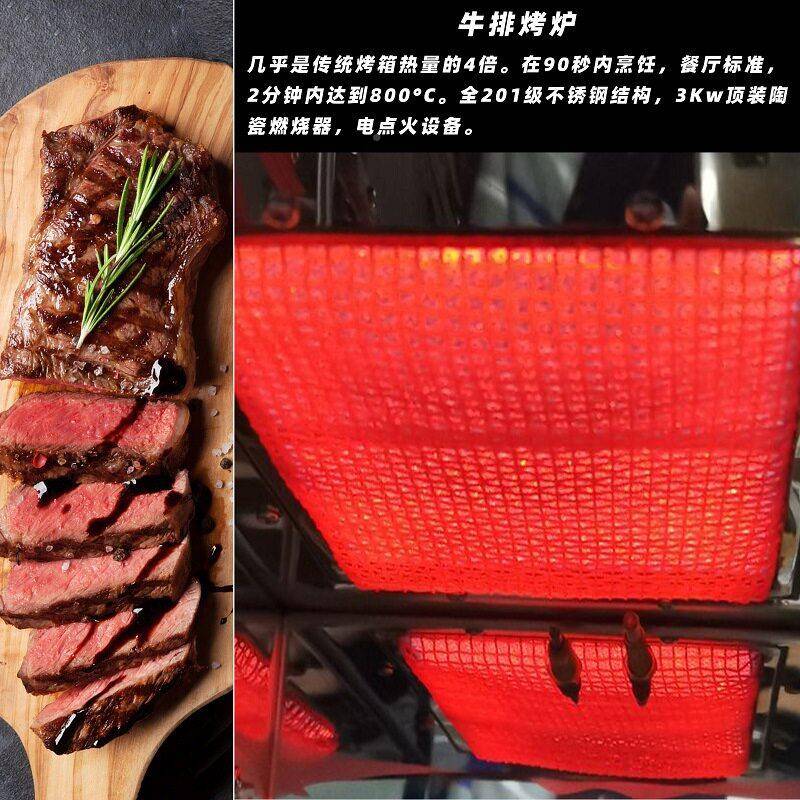 燃新款燃气新动力烧烤炉BBQ烤肉牛排机气烤机地摊小吃设备摆烤摊