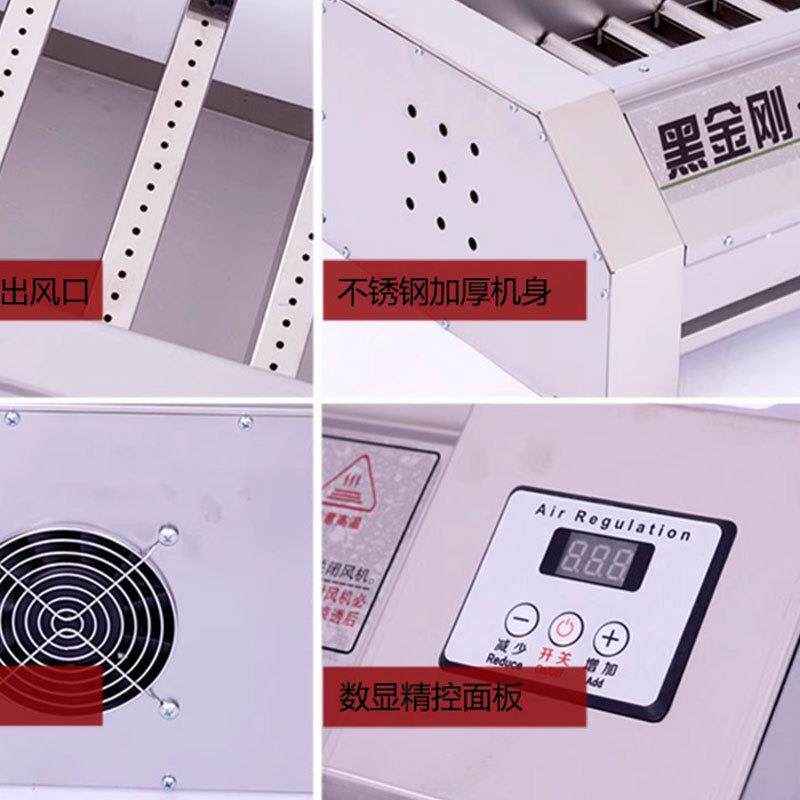 无烧烤炉商用烟鸥科气黑金刚燃烤炉煤液化气摆摊烤生蚝面筋海鲜烤