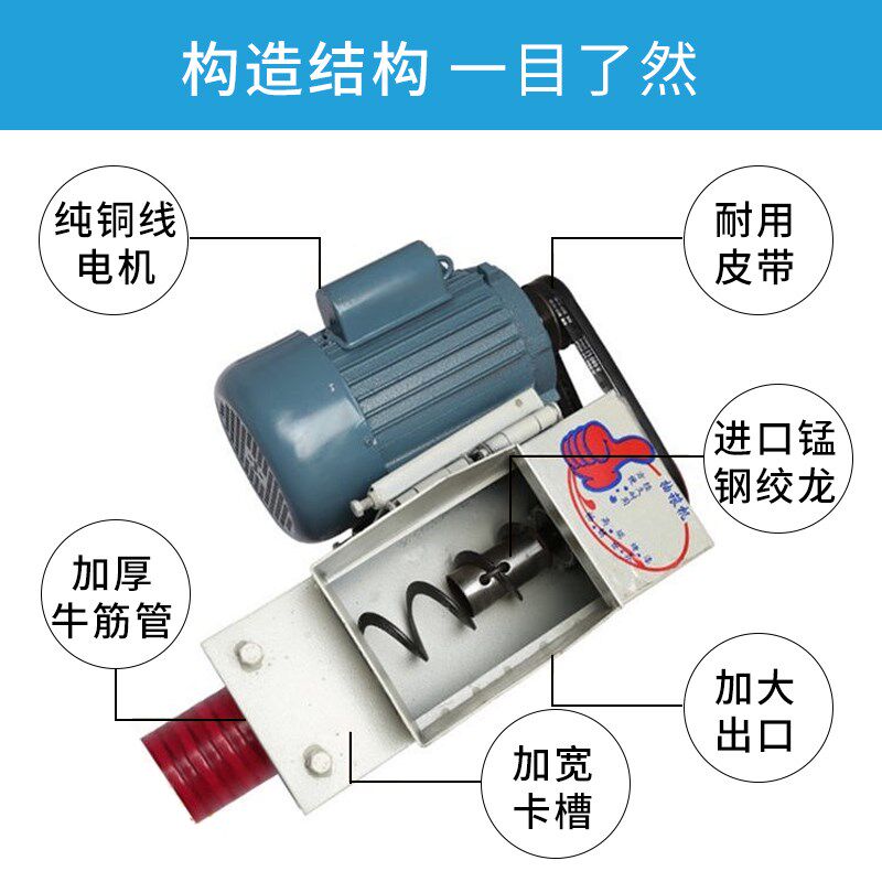 吸粮机收玉米神器软管抽粮机小型家用管子蛟龙配件吸沙机小麦水泥