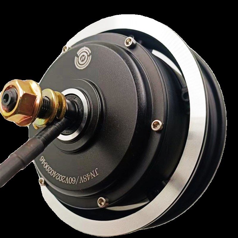 10寸滑板车大功率电机48 60V1500W50H分体式安装充气胎改装用