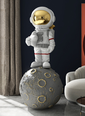 潮玩宇航员大型客厅落地摆件家居装饰品电视柜太空人雕塑乔迁礼物