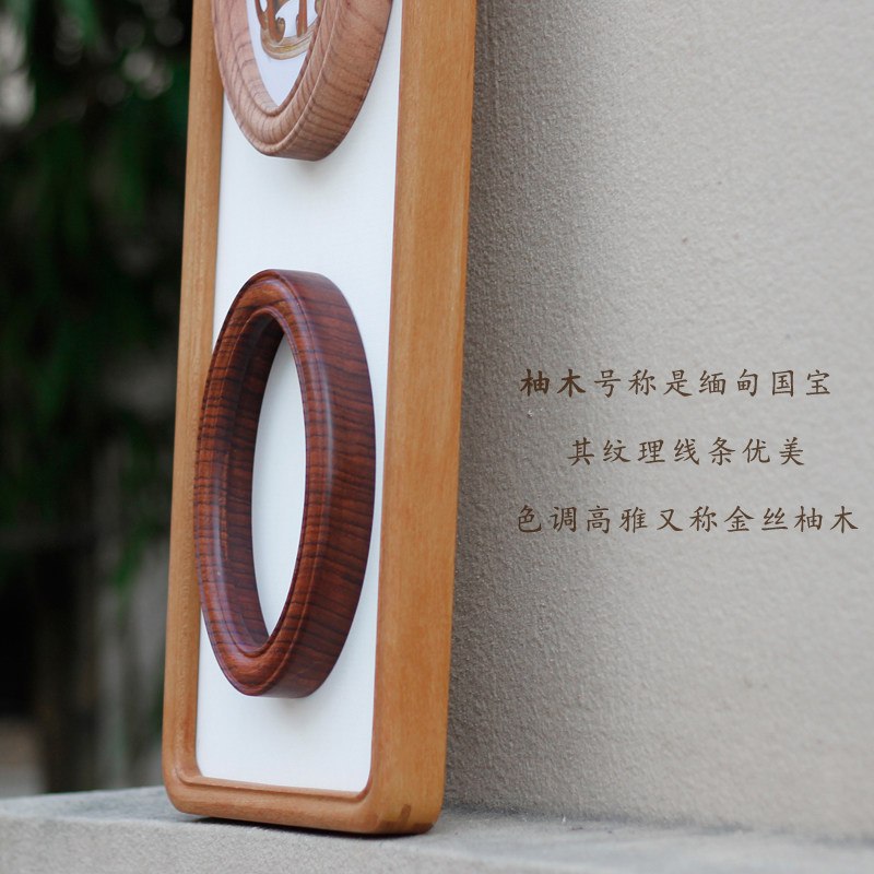 柚木细长条装饰画框 艺术品级工艺 纯实木手工做配纯铜挂相框长形