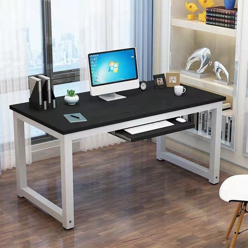 可定制尺寸台式电脑桌带抽拉键盘托职员办公桌单人书桌学生学习桌