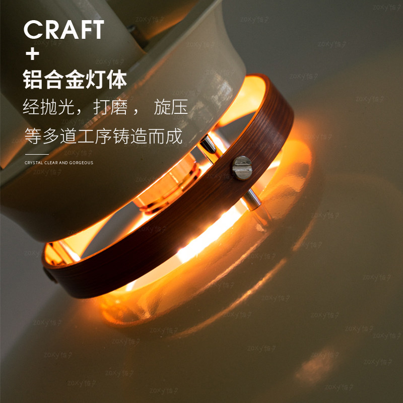 北欧餐厅灯吊灯中古复古可移位轨道餐桌丹麦吧台岛台设计师灯具