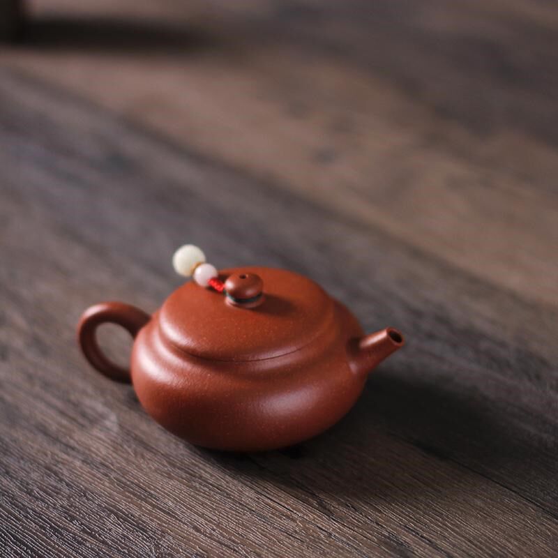 驯砂记全手工紫砂壶 红降坡泥内推大口小容量150cc紫砂壶茶壶茶具
