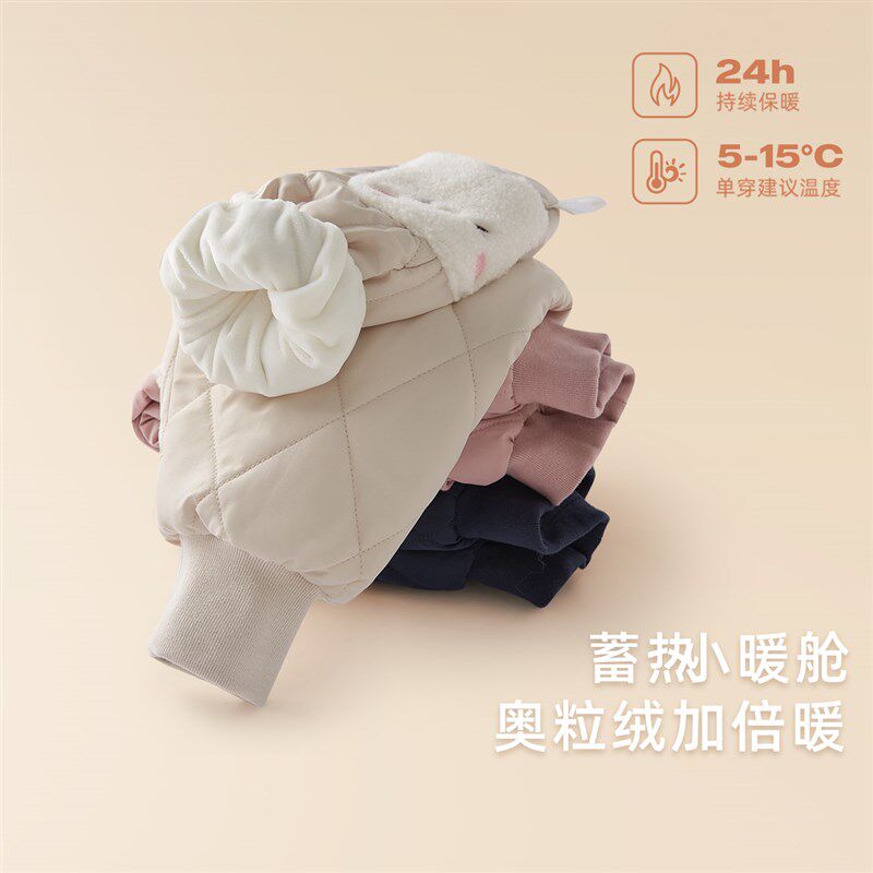 女童冬季棉裤宝宝卡通加绒加厚休闲裤小童秋冬夹棉裤儿童冬装女孩