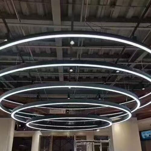 定制LED线型灯槽铝合金槽吊顶内弯侧弯折弯嵌入式圆弧形折弯u型槽