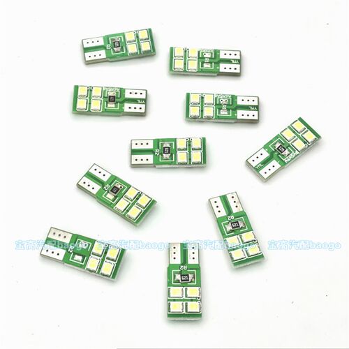 汽车LED示宽灯T10灯泡12V24v白色蓝色包邮t10示宽灯