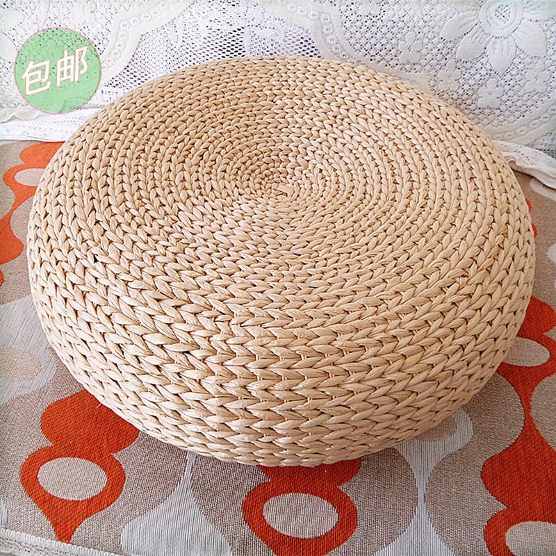 日式蒲团草编加厚打坐垫榻榻米瑜伽禅修垫藤编地板坐墩包邮